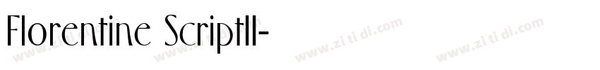 Florentine ScriptII字体转换
